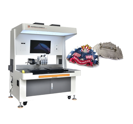 Novelty Enamel Emoji Badge Filling Machine